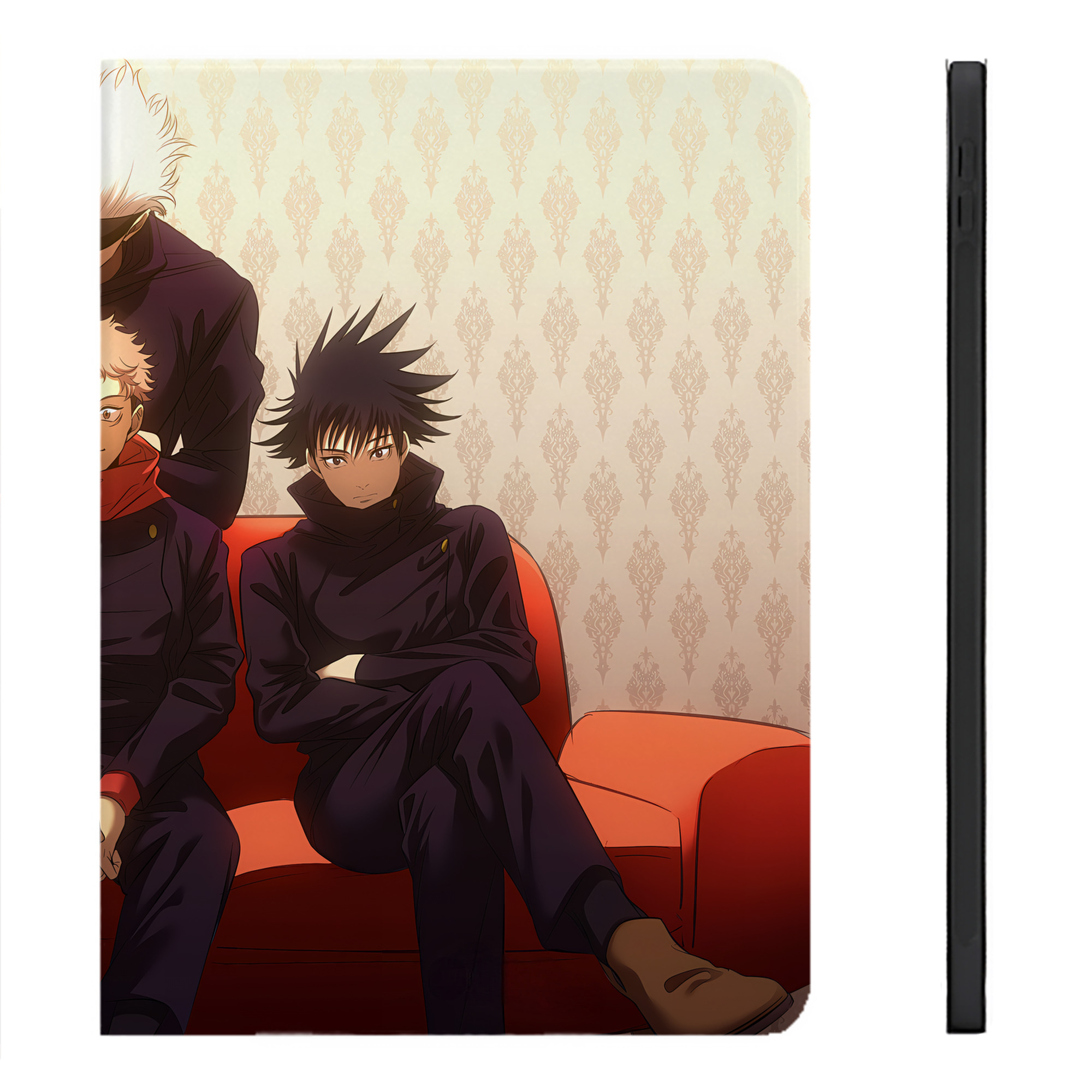 （画像用） 呪術廻戦 Jujutsu Kaisen IPadケース ペンホルダー付き ブックスタイルデザイン